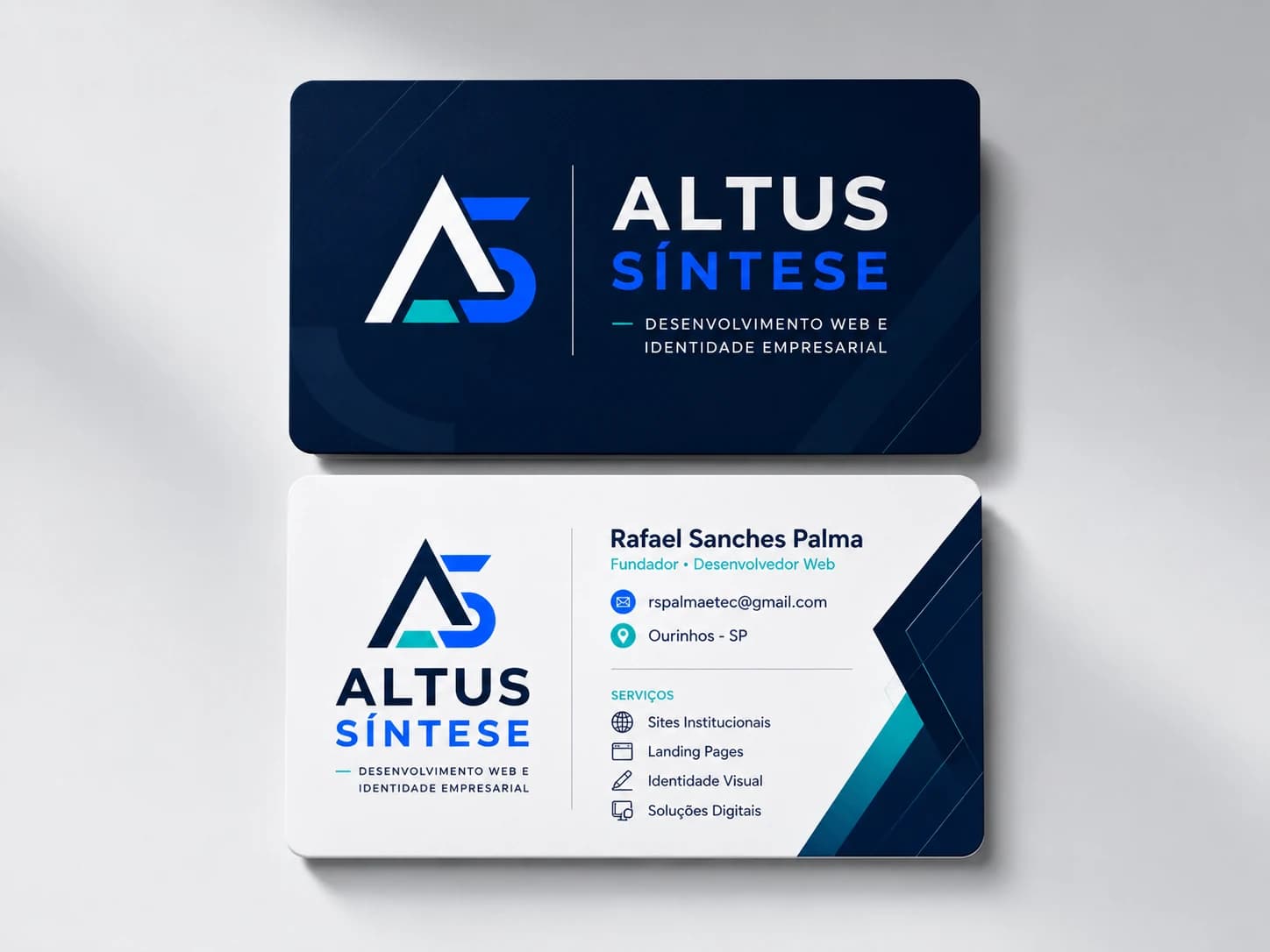 Cartões digitais da identidade Altus Síntese